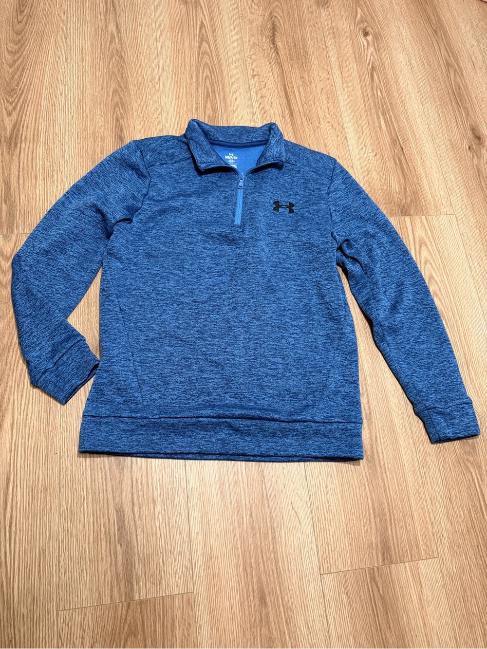Under Armour Men's‎ Blue Heather 1/4 Zip Sweater size Small